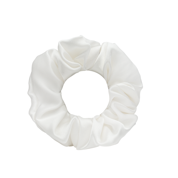 MULBERRY SILK SCRUNCHIE BRIDAL WHITE Zu verkaufen