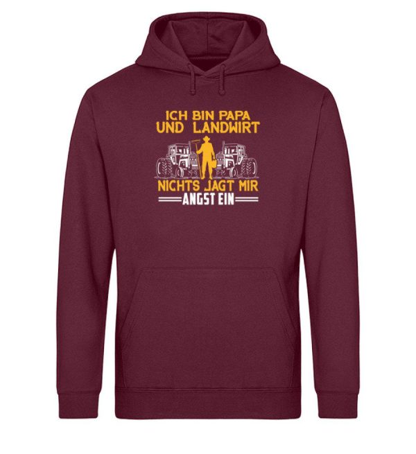 Papa und Landwirt · Unisex Organic Hoodie Rabatt – Bild 3
