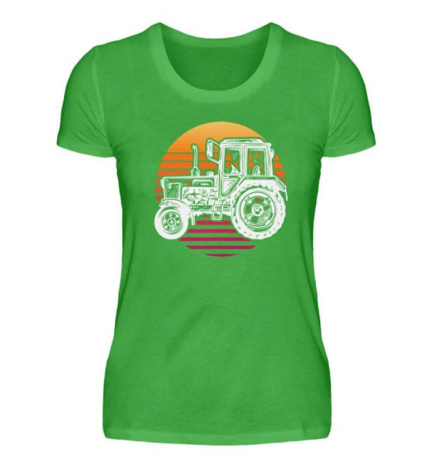 Retro Traktor Sonne · Damen T-Shirt Angebot – Bild 4