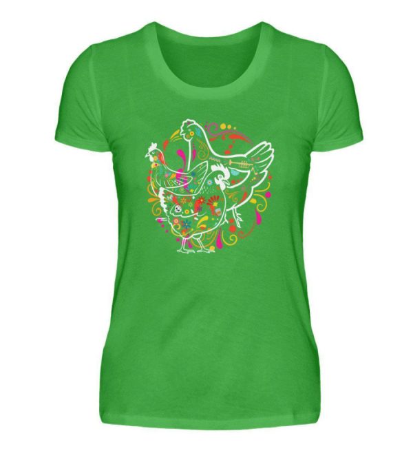 Hühner Colourful · Damen T-Shirt Angebot – Bild 4