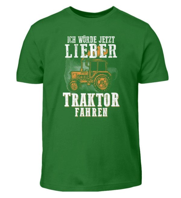 Ich würde lieber Traktor fahren · Kinder T-Shirt Schn?ppchen – Bild 4