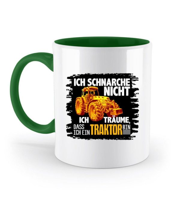 Traktor schnarche 2 · Keramik Tasse zweifarbig Jetzt online – Bild 3