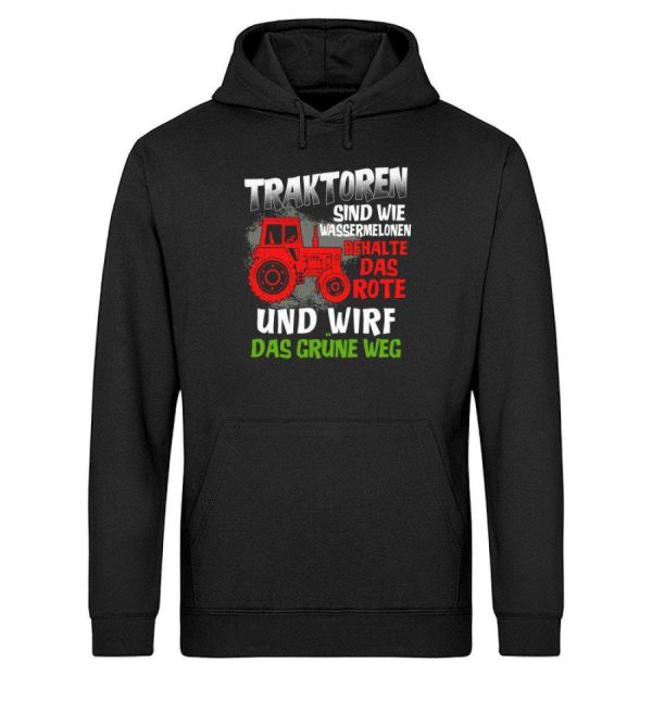 Traktoren sind wie Wassermelonen · Unisex Organic Hoodie Angebot
