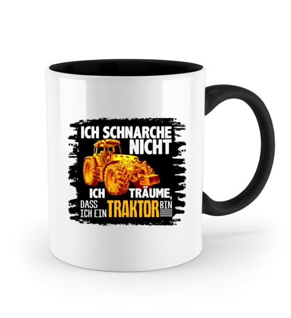 Traktor schnarche 2 · Keramik Tasse zweifarbig Jetzt online – Bild 5