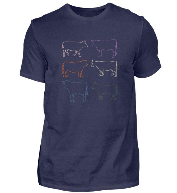 Kühe Silhouette farbig · Herren T-Shirt Zu verkaufen – Bild 3